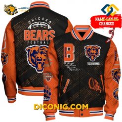 NFL Chicago Bears Baseball Jacket Custom