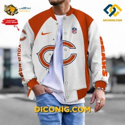 NFL Chicago Bears Bomber Jacket Custom Baseball Varsity