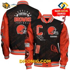 NFL Cleveland Browns Baseball Jacket Custom