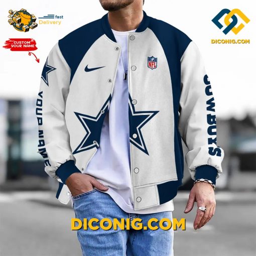 NFL Dallas Cowboys Bomber Jacket Custom Baseball Varsity