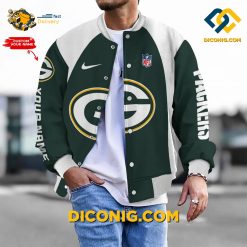 NFL Green Bay Packers Bomber Jacket Custom Baseball Varsity
