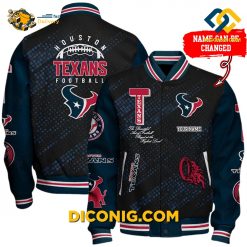 NFL Houston Texans Baseball Jacket Custom