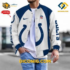 NFL Indianapolis Colts Bomber Jacket Custom Baseball Varsity