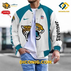 NFL Jacksonville Jaguars Bomber Jacket Custom Baseball Varsity