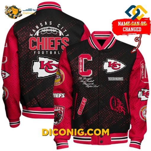 NFL Kansas City Chiefs Baseball Jacket Custom