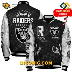 NFL Las Vegas Raiders Baseball Jacket Custom