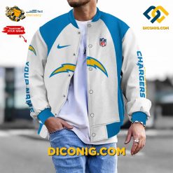 NFL Los Angeles Chargers Bomber Jacket Custom Baseball Varsity