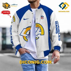 NFL Los Angeles Rams Bomber Jacket Custom Baseball Varsity