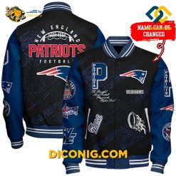NFL New England Patriots Baseball Jacket Custom