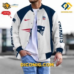 NFL New England Patriots Bomber Jacket Custom Baseball Varsity