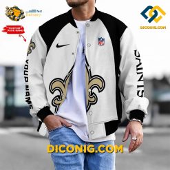NFL New Orleans Saints Bomber Jacket Custom Baseball Varsity