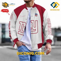 NFL New York Giants Bomber Jacket Custom Baseball Varsity
