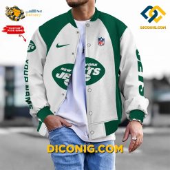 NFL New York Jets Bomber Jacket Custom Baseball Varsity