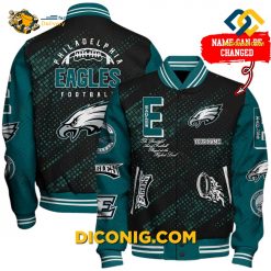 NFL Philadelphia Eagles Baseball Jacket Custom