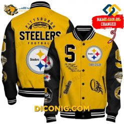 NFL Pittsburgh Steelers Baseball Jacket Custom