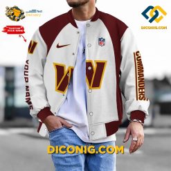NFL Washington Commanders Bomber Jacket Custom Baseball Varsity