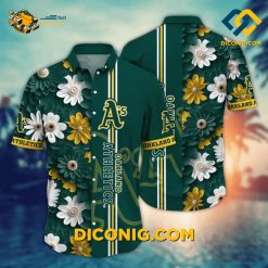 MLB Oakland Athletics Hawaiian Shirt Custom Daisy Charm