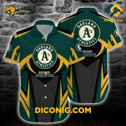 MLB Oakland Athletics Hawaiian Shirt Custom Dynamic Chevron