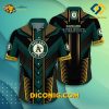 MLB Oakland Athletics Hawaiian Shirt Custom Geometric Chevron