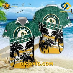 MLB Oakland Athletics Hawaiian Shirt Custom Palm Paradise