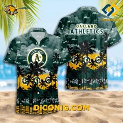 MLB Oakland Athletics Hawaiian Shirt Custom Palms Cloud