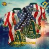 MLB Oakland Athletics Hawaiian Shirt Custom Patriotic Pride