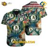 MLB Oakland Athletics Hawaiian Shirt Custom Retro Collage