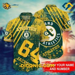 MLB Oakland Athletics Hawaiian Shirt Custom Starburst
