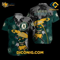 MLB Oakland Athletics Hawaiian Shirt Custom Tiki Surf