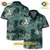 MLB Oakland Athletics Hawaiian Shirt Custom Tribal Patchwork