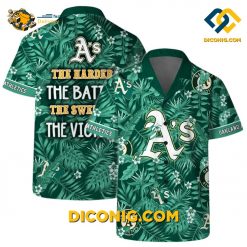 MLB Oakland Athletics Hawaiian Shirt Custom Tropical Victory