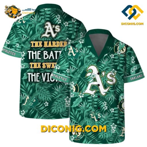 MLB Oakland Athletics Hawaiian Shirt Custom Tropical Victory