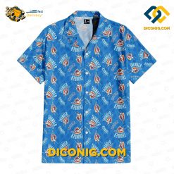 NBA Oklahoma City Thunder Hawaiian Shirt Custom Lightning Storm
