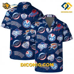 NBA Oklahoma City Thunder Hawaiian Shirt Custom Logo Mania