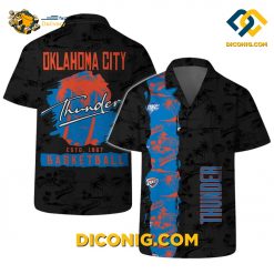 NBA Oklahoma City Thunder Hawaiian Shirt Custom Retro Basketball