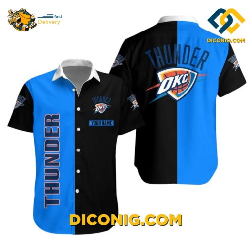 NBA Oklahoma City Thunder Hawaiian Shirt Custom Split Design