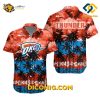 NBA Oklahoma City Thunder Hawaiian Shirt Custom Sunset Palms