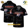 NBA Oklahoma City Thunder Hawaiian Shirt Custom Tropical Hibiscus
