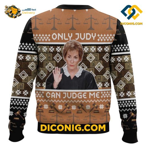 Only Judy Can Judge Me Christmas Ugly Sweater