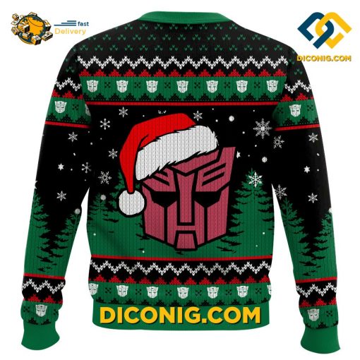 Optimus Prime Transformers Christmas Ugly Sweater