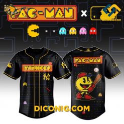 MLB Pac Man New York Yankees Pixel Edition Baseball Jersey
