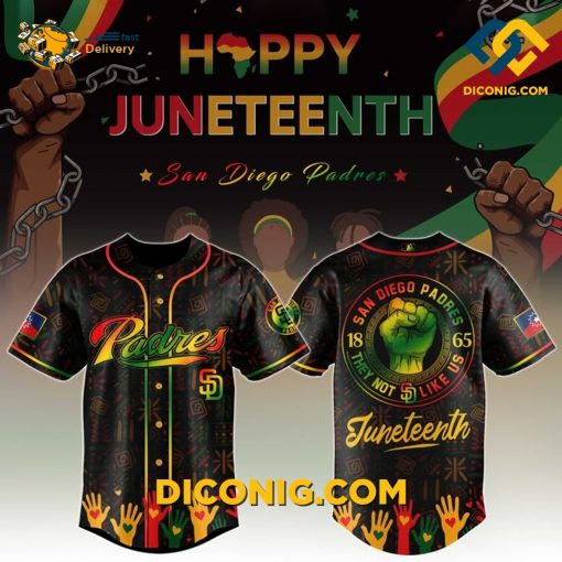 MLB San Diego Padres Juneteenth Freedom Baseball Jersey
