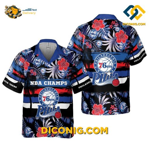NBA Philadelphia 76ers Hawaiian Shirt Custom Champs
