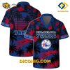 NBA Philadelphia 76ers Hawaiian Shirt Custom Sunset Vibes