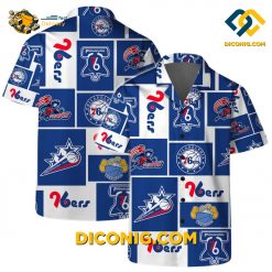 NBA Philadelphia 76ers Hawaiian Shirt Custom Vintage Logo