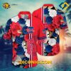 MLB Philadelphia Phillies Hawaiian Shirt Custom Bold Floral and Stripes