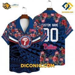 MLB Philadelphia Phillies Hawaiian Shirt Custom Island Floral