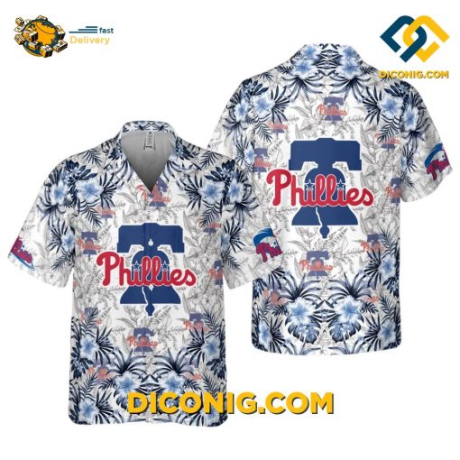 MLB Philadelphia Phillies Hawaiian Shirt Custom Liberty Bell Floral