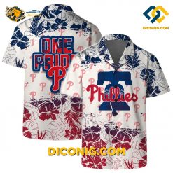 MLB Philadelphia Phillies Hawaiian Shirt Custom One Pride