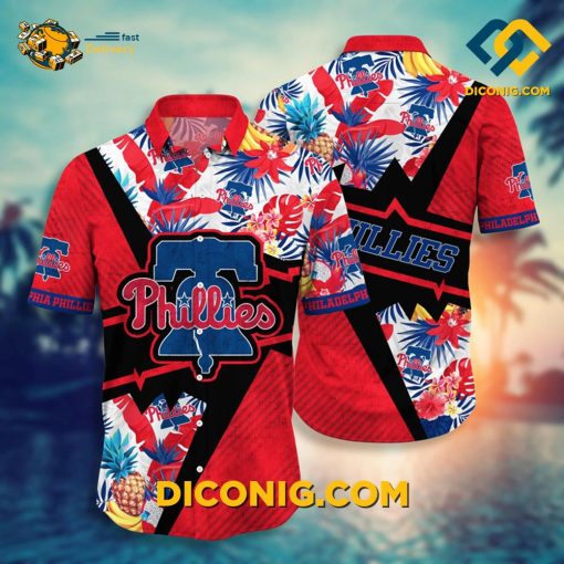 MLB Philadelphia Phillies Hawaiian Shirt Custom Pineapple Paradise